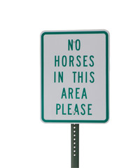 no horses