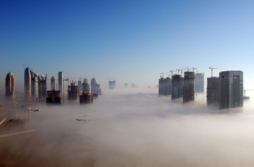 Fototapeta premium Dubaj we mgle