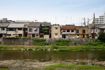Fototapeta na wymiar kyoto residential area