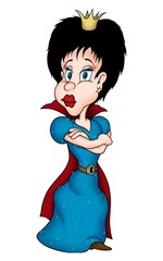 princess & blue dress