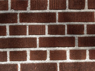 wall from brown bricks.