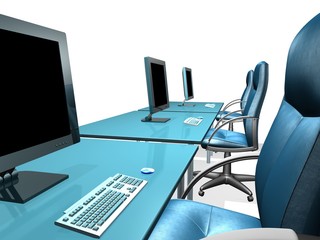 modern business desk