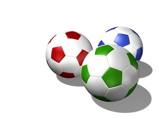 Obraz premium soccer balls