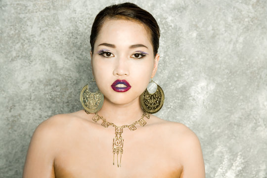 Pretty Asian Woman In Jewelry