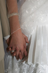 wedding. a hand in a hand.
