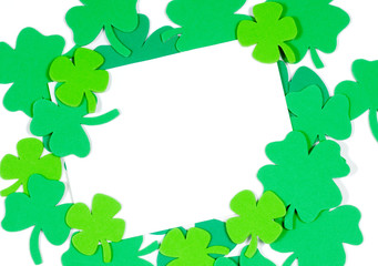 st. patrick's day note blank notecard