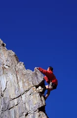 Photo sur Plexiglas Alpinisme escalade en montagne
