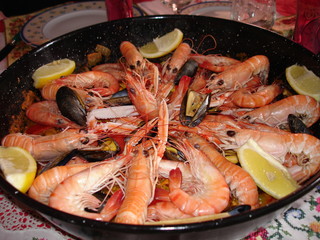 paella aux fruits de mer