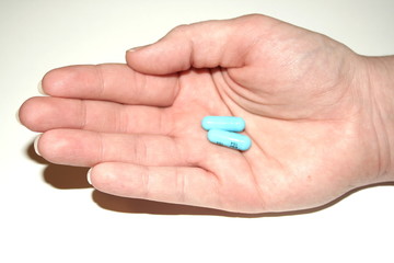 blue capsules