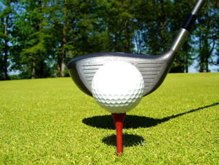 balle sur le tee