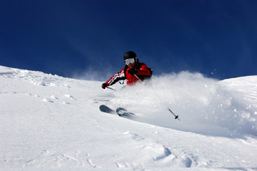 skiing powder