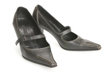 black feminine loafers