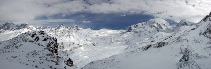 Fototapeta na wymiar swiss alpine panorama