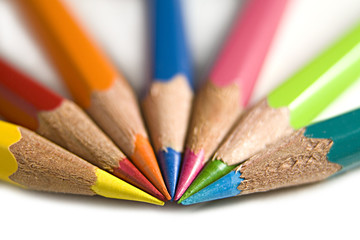 Naklejka premium coloured pencils