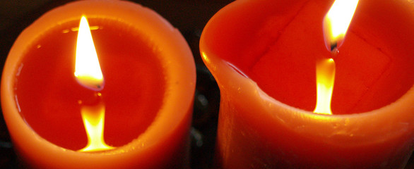 bougies et reflets