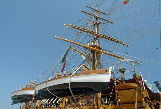 masts of sail boat