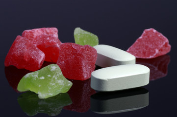 vitamins and dried fruit