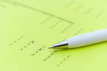 exam or feedback form