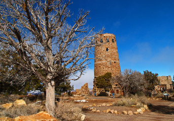 desert view watchtower at grand canyon