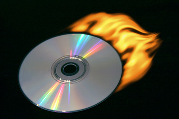 burning compact disc