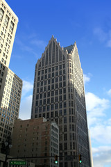 Fototapeta na wymiar budynków w Detroit Downtown