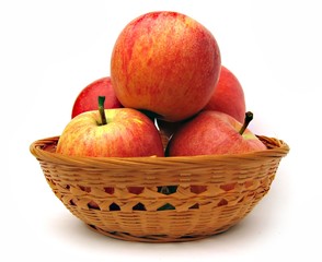 apples in basket