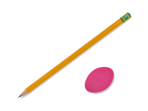 pencil and eraser.
