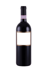 Naklejka premium bottle of wine with blank label