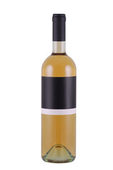 bottle of wine with blank label