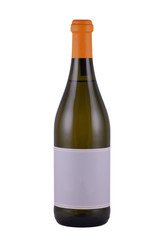 bottle of wine with blank label