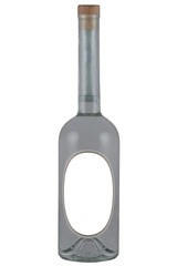 bottle of grappa with blank label