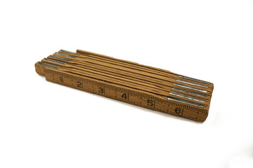 wooden folding ruler