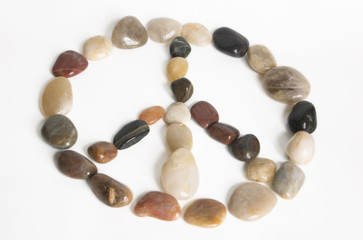 peace sumbol on white background