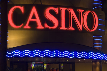 Fototapeta na wymiar casino neon