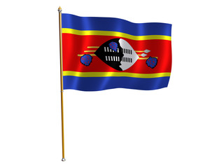 swaziland silk flag