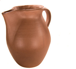 clay jug full length view