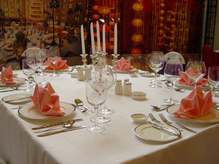 banquet table
