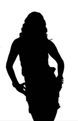 silhouette donna sexy