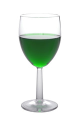 gree wine glass isolated