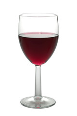 red wine glass isolated