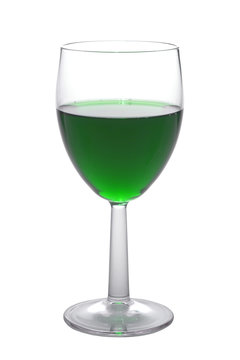 recommend clip art: gree wine glass isolated