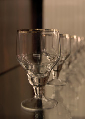 row of glasses