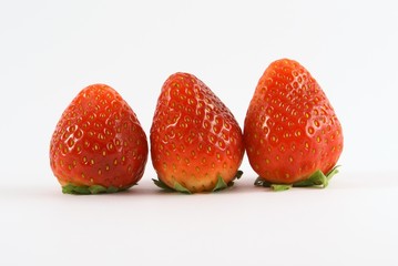 three strawberry