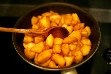 cuisson de pommes