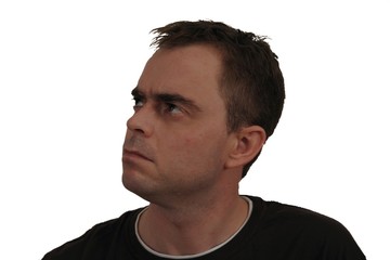 Fototapeta premium casual man's face with expression