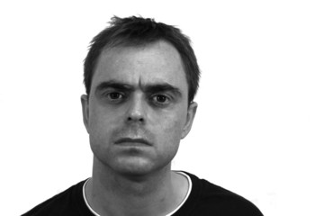 casual man's face with expression