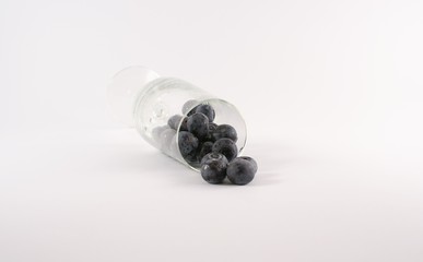berries in the glass