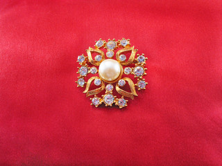 blue-stone brooch