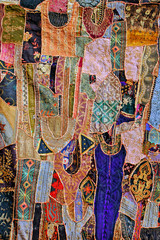 india, rajasthan, jaisalmer: embroidery