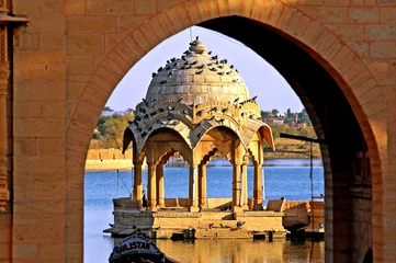 Foto op Plexiglas india, rajasthan, jaisalmer: the lake near jaisalmer © TMAX